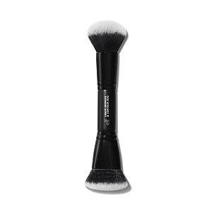 Pincel Duplo para Bronzer e Contorno, Liquid Bronzer & Contour Duo Brush, e.l.f. Cosmetics