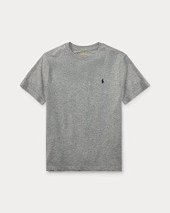 Camiseta Logo Infantil, Cinza Mescla, Polo Ralph Lauren