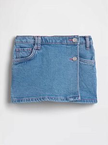 Short Saia Infantil, Jeans Claro, Gap
