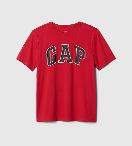 Camiseta Infantil Logo, Vermelha, Gap