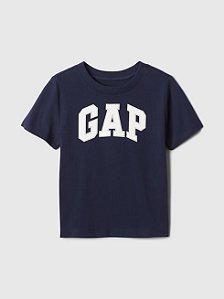 Camiseta Bebê Logo, Azul Marinho, Gap