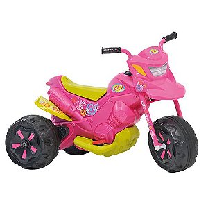 Moto Elétrica Infantil Gatinha 2 Marchas Bandeirante