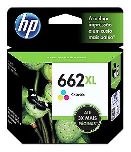 Cartucho Original de Tinta HP 662XL Colorido 662 XL CZ106AB 2516 2646