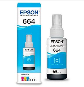 Refil de Tinta Original Epson Cyan T664220