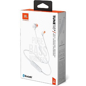 Fone de Ouvido Bluetooth JBL Tune 125BT, Branco