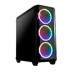 Gabinete Warrior Gamer Lateral Vidro Temperado - GA179