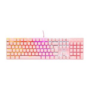 Teclado Mecânico Gamer Dazz Orion Essential, RGB, Switch YH Blue, ABNT2, Rosa - 62000132