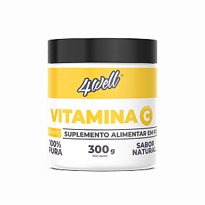 Vitamina C 4well Pote 300g 100% Pura Importada
