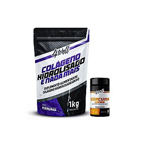 Kit Colágeno Max Colágeno Hidrolisado 1kg + Curcuma