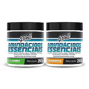 Kit Degustação Aminoácidos Essenciais 2 Limões + Aminoácidos Essenciais Tangerina 290g