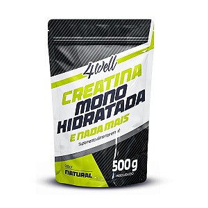 Creatina Monohidratada 4well 500g Sabor Natural