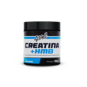 Creatina + HMB 4well 180g Pote Sabor Natural