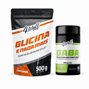 Kit Glicina 500g + GABA 4well