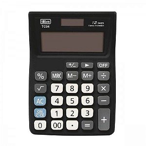 Calculadora De Bolso Tilibra Tc04 Grande C/12 Dígitos