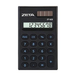 Calculadora De Bolso Zeta Zt622 Bk C/8 Dígitos