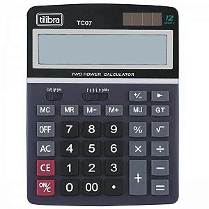 Calculadora De Mesa Tilibra Tc07 C/12 Dígitos