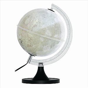 Globo Lunar C/Led Libreria 21CM Branco