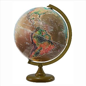 Globo Terrestre Libreria Satélite 30CM Fís/Hist