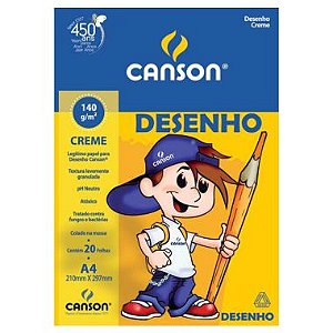 Bloco Desenho Canson A4 140g Creme