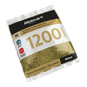 Elástico Mercur Super Amarelo N°18 Fino 500G 1200 UND