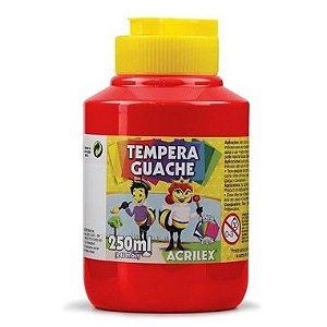 Tinta Guache Acrilex 250ML Vermelho Fogo 507