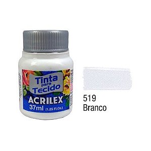 Tinta P/Tecido Fosca Acrilex 37ML Branco 519