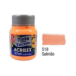 Tinta P/Tecido Fosca Acrilex 37ML Salmão 518