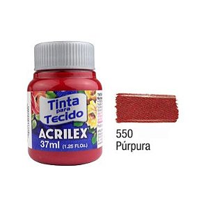 Tinta P/Tecido Fosca Acrilex 37ML Púrpura 550