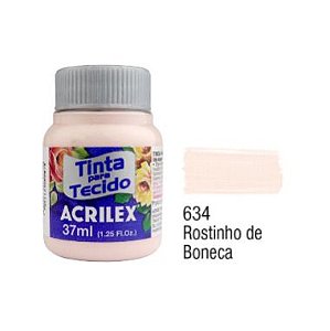 Tinta P/Tecido Fosca Acrilex 37ML Rostinho De Boneca 634