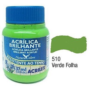 Tinta Acrílica Brilhante Acrilex 37ML Verde Folha 510