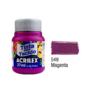 Tinta P/Tecido Fosca Acrilex 37ML Magenta 549