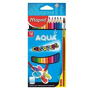 Lápis De Cor Maped Color Peps C/12 Cores Aquarelável