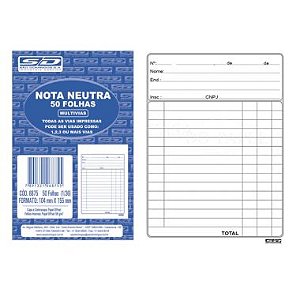 Nota Neutra SD 1/36 50 Folhas 68759