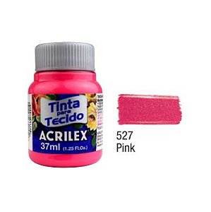 Tinta P/Tecido Fosca Acrilex 37ML Pink 527