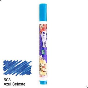 Acrilpen Tecido Azul Celeste Acrilex 503