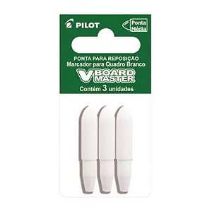 Refil Ponta Pincel P/Quadro Branco Pilot V Board Master C/3 UND