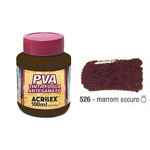 Tinta Plastica PVA Marrom Escuro 526 100ml