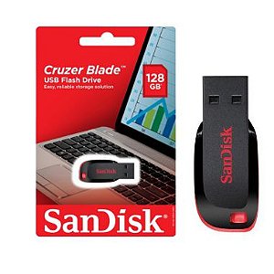 Pen Drive 128GB Sandisk 2.0 Cruzer Blade