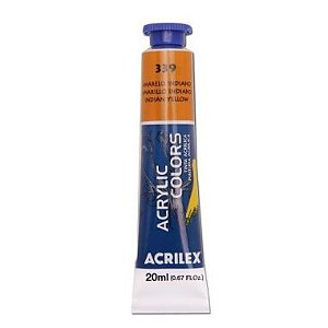 Tinta Acrylic Colors Acrilex 20ML Amarelo Indiano 339