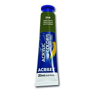 Tinta Acrylic Colors Acrilex 20ML Verde Oliva 334