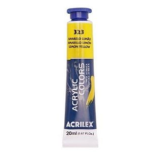 Tinta Acrylic Colors Acrilex 20ML Amarelo Limão 323