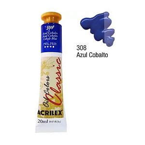 Tinta Óleo Acrilex 20ML Azul Cobalto 308