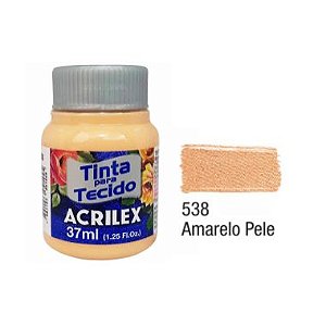 Tinta P/Tecido Fosca Acrilex 37ML Amarelo Pele 538