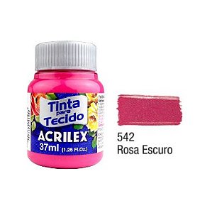 Tinta P/Tecido Fosca Acrilex 37ML Rosa Escuro 542