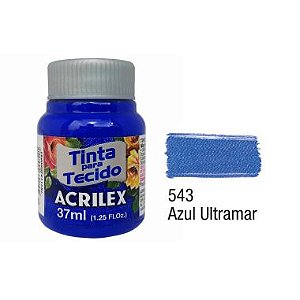 Tinta P/Tecido Fosca Acrilex 37ML Azul Ultramar 543