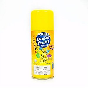 Spray Decor Paint Acrilex Amarelo 522 150ML