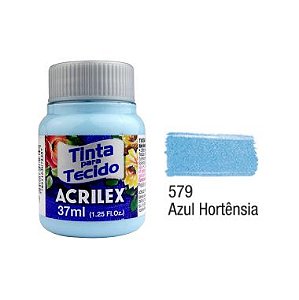 Tinta P/Tecido Fosca Acrilex 37ML Azul Hortênsia 579