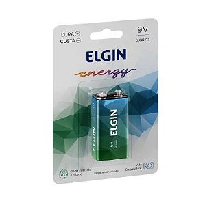 Bateria Elgin 9V Alcalina