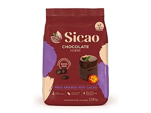CHOCOLATE NOBRE MEIO AMARGO GOTAS 2,05kg-SICAO