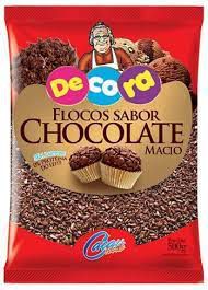 FLOCOS SABOR CHOCOLATE MACIO DECORA 500g - CACAU FOODS